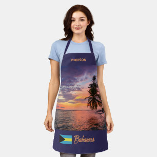 Individuelle Name Bahamas Sunset Schürze