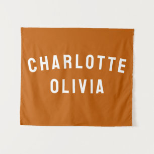 Individuelle Name Banner Personalisiertes Kinderzi Wandteppich