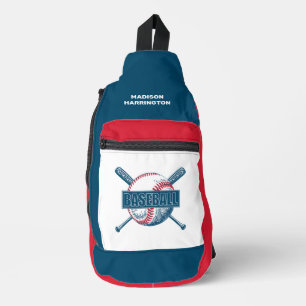 Individuelle Name Baseball Crossbody Bag