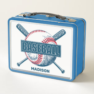 Individuelle Name Baseball Metall Brotdose