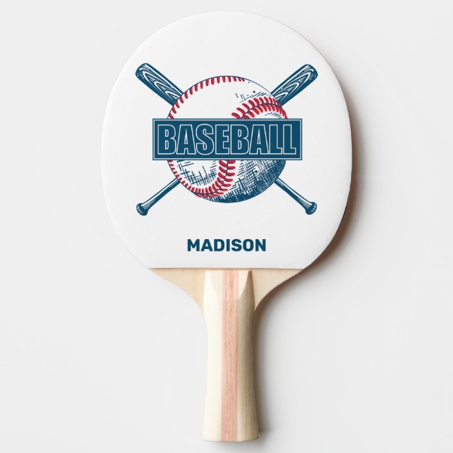 Individuelle Name Baseball Tischtennis Schläger (Vorderseite)