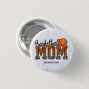 Individuelle Name Basketball Mama Muttertag Button
