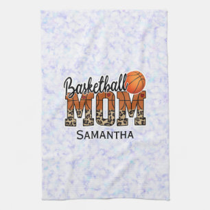 Individuelle Name Basketball Mama Muttertag Geschirrtuch