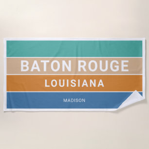 Individuelle Name Baton Rouge / YOUR TEXT Strandtuch
