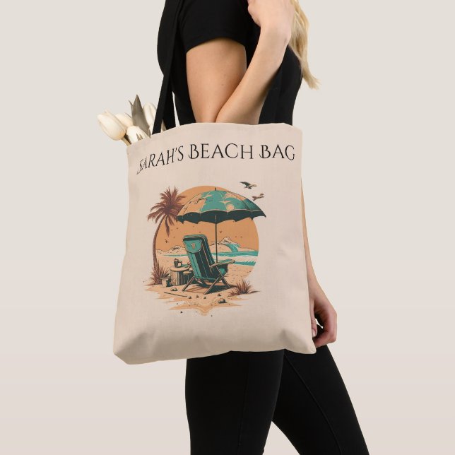 Individuelle Name Beach Bag, Tote Bag Tasche (Von Nahem)