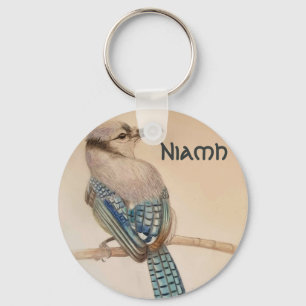 Individuelle Name Beautiful Bird Key Ring Schlüsselanhänger
