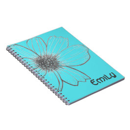 Individuelle Name Beautiful Blume aquamarines Desi Notizblock