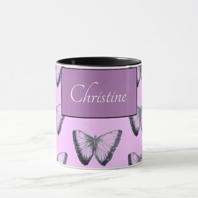 Individuelle Name Beautiful Butterfly Tasse (Zentrum)