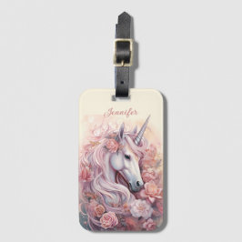 Individuelle Name Beautiful Unicorn Gepäckanhänger