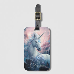 Individuelle Name Beautiful Unicorn Gepäckanhänger