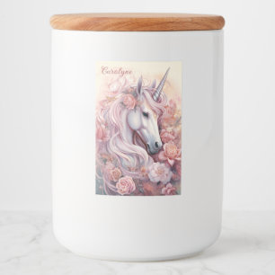 Individuelle Name Beautiful Unicorn Lebensmitteletikett