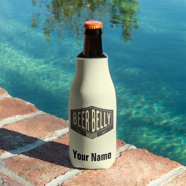 Individuelle Name Beer Bauch Bly Brise schöne Flas Flaschenkühler (In Situ Pool)