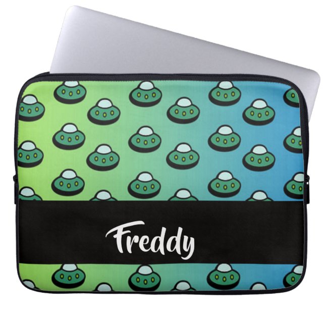 Individuelle Name bei Gradienten Laptopschutzhülle (Vorderseite)