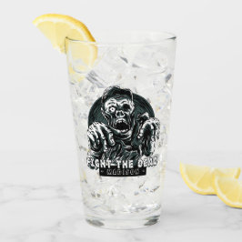 Individuelle Name "Bekämpfen Sie die Toten" Zombie Glas
