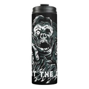 individuelle Name "Bekämpft die Toten" Zombie Thermosbecher