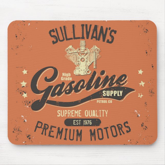 Individuelle Name Benzinmotoren Retro Mechanische  Mousepad (Vorne)