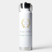 Individuelle Name Best Golfer Wasserflasche