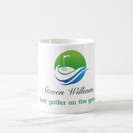 Individuelle Name Beste Golfer Kaffee Tasse