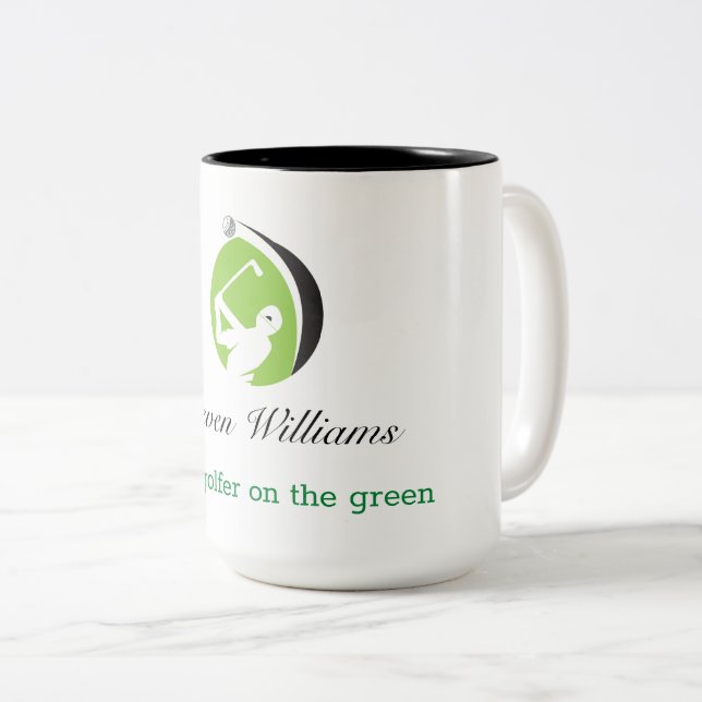 Individuelle Name Beste Golfer Kaffee Tasse (VorderseiteRechts)