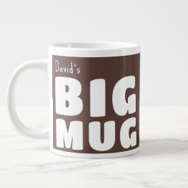Individuelle Name Big Tasse Chocolate Brown Novelt
