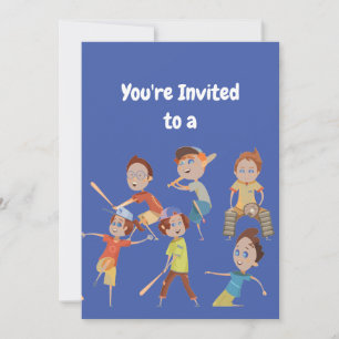 Individuelle Name Birthday Baseball Party Einladun Einladung
