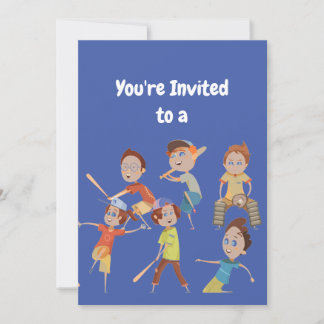 Individuelle Name Birthday Baseball Party Einladun Einladung