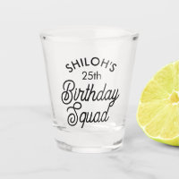 Individuelle Name Birthday Squad Party