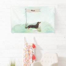 Individuelle Name Black & Tan Dackel Hund