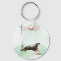 Individuelle Name Black & Tan Dackel Hund