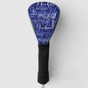 Individuelle Name Blue Golf Headcover