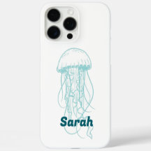 Individuelle Name Blue Jellyfish iPhone 16 Pro Max