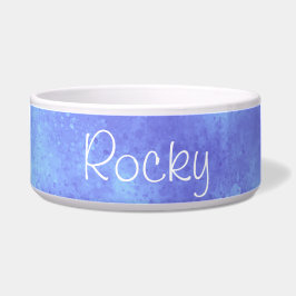 Individuelle Name Blue Storm Cloud Keramik Pet Bow Napf