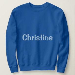 Individuelle Name Blue Women's Basic Sweatshirt