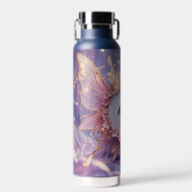Individuelle Name Blumengebäck Thema Wasserflasche
