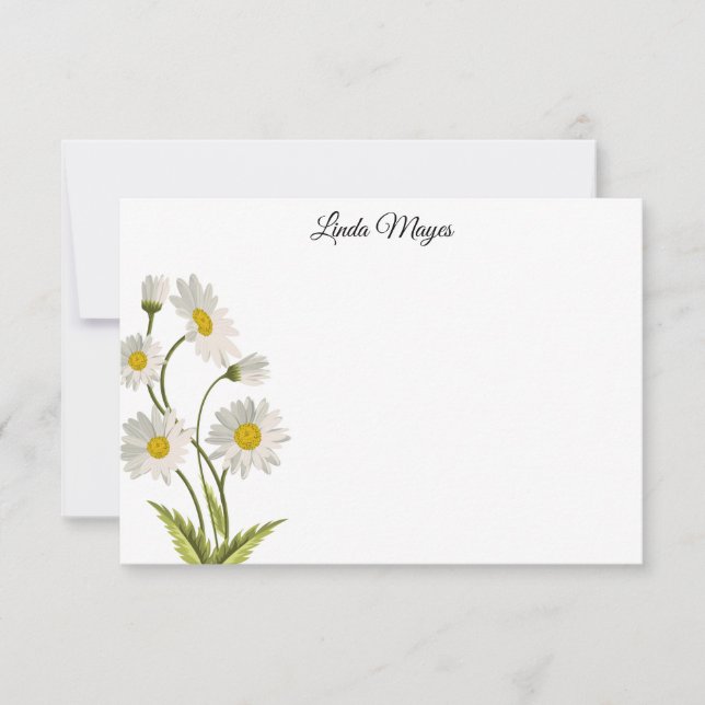 Individuelle Name-Blumenkarte Mitteilungskarte (Vorderseite)