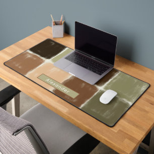 Individuelle Name Boho Sage Green Terracotta Deskm Schreibtischunterlage