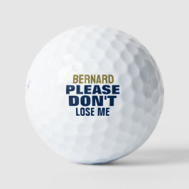 Individuelle Name Bold Typografie Funny Love Golf  Golfball