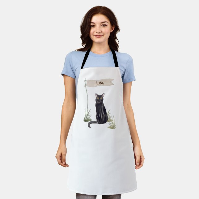 Individuelle Name Bombay Cat Pet Schürze (Getragen)