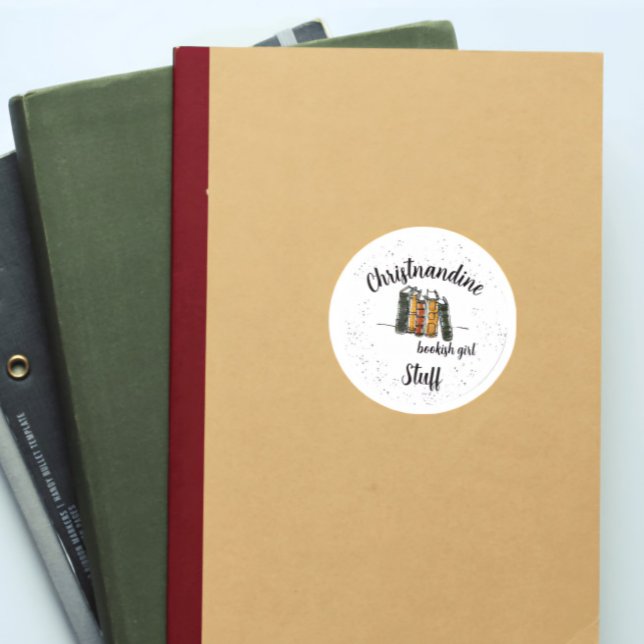 Individuelle Name Book Lover Sticker (Von Creator hochgeladen)