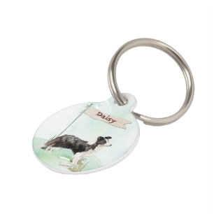 Individuelle Name Border Collie Pet Hund Haustiermarke