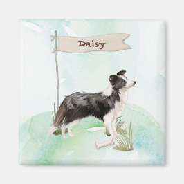 Individuelle Name Border Collie Pet Hund Magnet