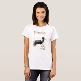 Individuelle Name Border Collie Pet Hund T-Shirt