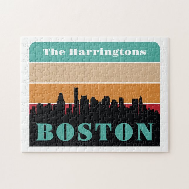 Individuelle Name Boston Massachusetts (Horizontal)