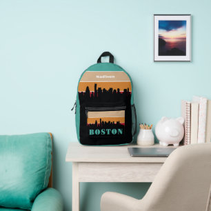 Individuelle Name Boston Massachusetts Bedruckter Rucksack