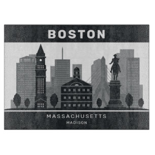 Individuelle Name Boston Massachusetts Schneidebrett