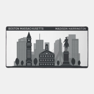 Individuelle Name Boston Massachusetts Schreibtischunterlage