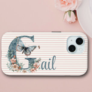 Individuelle Name Botanischer Anfang Butterfly Case-Mate iPhone Hülle