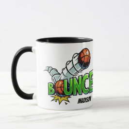 Individuelle Name BOUNCE Basketball Tasse