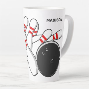 Individuelle Name Bowling Strike Milchtasse