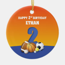 Individuelle Name Boy 2. Geburtstagsparty